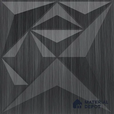 Grey Diamond PVC Matte Finish 3D Wall Panel | 20 in x 20 in | Gray Pine Wood - 15 mm | Suitable for Dining, Feature Wall & TV Unit | Width is Subjected to 5% Variation