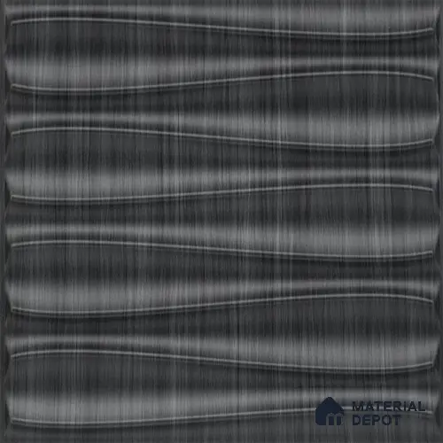 Grey Dune PVC Matte Finish 3D Wall Panel | 20 in x 20 in | Gray Pine Wood - 15 mm | Suitable for Dining, Feature Wall & TV Unit | Width is Subjected to 5% Variation