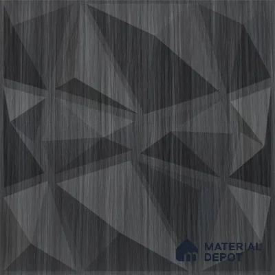 Grey Stone PVC Matte Finish 3D Wall Panel | 20 in x 20 in | Gray Pine Wood - 15 mm | Suitable for Dining, Feature Wall & TV Unit | Width is Subjected to 5% Variation
