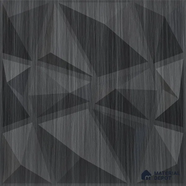 Grey Stone PVC Matte Finish 3D Wall Panel | 20 in x 20 in | Gray Pine Wood - 15 mm | Suitable for Dining, Feature Wall & TV Unit | Width is Subjected to 5% Variation