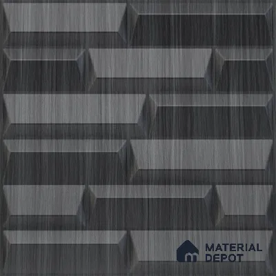 Grey Vault PVC Matte Finish 3D Wall Panel | 20 in x 20 in | Gray Pine Wood - 15 mm | Suitable for Dining, Feature Wall & TV Unit | Width is Subjected to 5% Variation