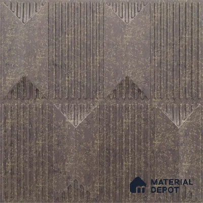 Brown Artisan PVC Matte Finish 3D Wall Panel | 20 in x 20 in | Magnum Brown - 15 mm | Suitable for Dining, Feature Wall & TV Unit | Width is Subjected to 5% Variation