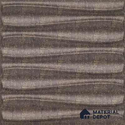 Brown Dune PVC Matte Finish 3D Wall Panel | 20 in x 20 in | Magnum Brown - 15 mm | Suitable for Dining, Feature Wall & TV Unit | Width is Subjected to 5% Variation