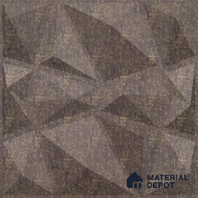 Brown Stone PVC Matte Finish 3D Wall Panel | 20 in x 20 in | Magnum Brown - 15 mm | Suitable for Dining, Feature Wall & TV Unit | Width is Subjected to 5% Variation