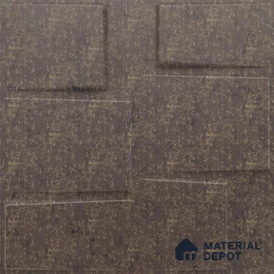Brown Stream PVC Matte Finish 3D Wall Panel | 20 in x 20 in | Magnum Brown - 15 mm | Suitable for Dining, Feature Wall & TV Unit | Width is Subjected to 5% Variation