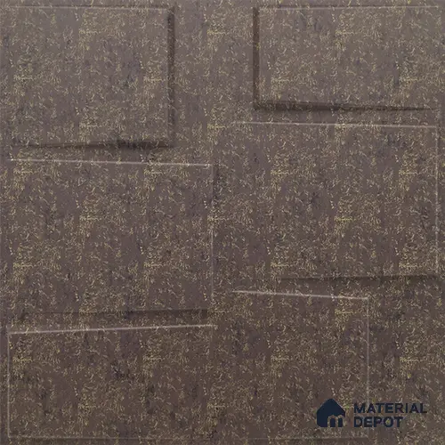 Brown Stream PVC Matte Finish 3D Wall Panel | 20 in x 20 in | Magnum Brown - 15 mm | Suitable for Dining, Feature Wall & TV Unit | Width is Subjected to 5% Variation
