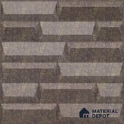 Brown Vault PVC Matte Finish 3D Wall Panel | 20 in x 20 in | Magnum Brown - 15 mm | Suitable for Dining, Feature Wall & TV Unit | Width is Subjected to 5% Variation