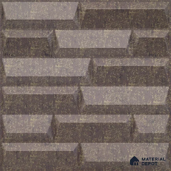 Brown Vault PVC Matte Finish 3D Wall Panel | 20 in x 20 in | Magnum Brown - 15 mm | Suitable for Dining, Feature Wall & TV Unit | Width is Subjected to 5% Variation