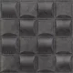 Grey Block 3D Wall Panel | 1.6 ft x 1.6 ft | Nexa Gray - 15 mm | Image 01