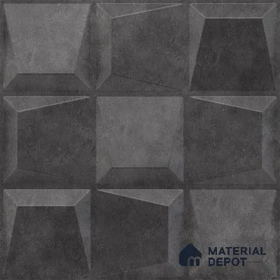 Grey Cubical PVC Matte Finish 3D Wall Panel | 20 in x 20 in | Nexa Gray - 15 mm | Suitable for Dining, Feature Wall & TV Unit | Width is Subjected to 5% Variation