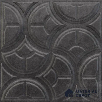 Grey Luna PVC Matte Finish 3D Wall Panel | 20 in x 20 in | Nexa Gray - 15 mm | Suitable for Dining, Feature Wall & TV Unit | Width is Subjected to 5% Variation