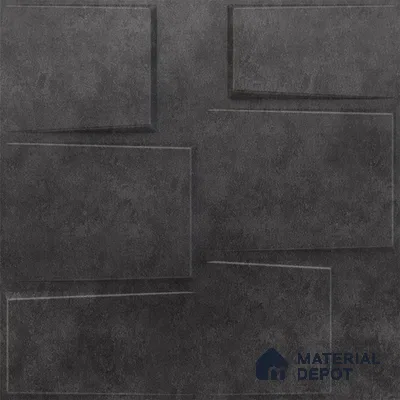 Grey Stream PVC Matte Finish 3D Wall Panel | 20 in x 20 in | Nexa Gray - 15 mm | Suitable for Dining, Feature Wall & TV Unit | Width is Subjected to 5% Variation