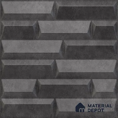 Grey Vault PVC Matte Finish 3D Wall Panel | 20 in x 20 in | Nexa Gray - 15 mm | Suitable for Dining, Feature Wall & TV Unit | Width is Subjected to 5% Variation