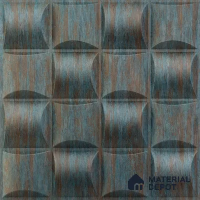 Black Block PVC Matte Finish 3D Wall Panel | 20 in x 20 in | Rustic Wood - 15 mm | Suitable for Dining, Feature Wall & TV Unit | Width is Subjected to 5% Variation