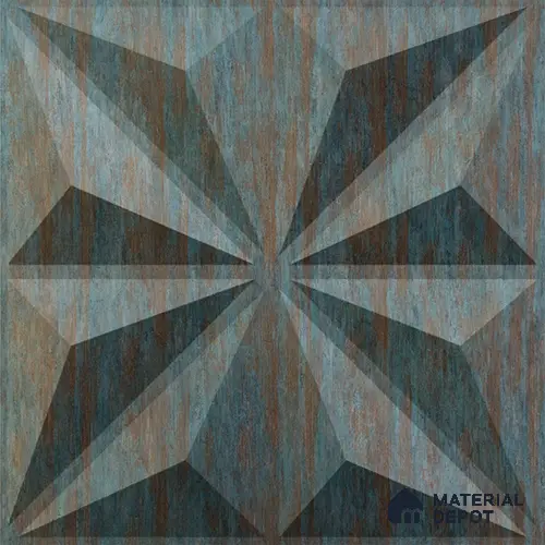 Black Crystal PVC Matte Finish 3D Wall Panel | 20 in x 20 in | Rustic Wood - 15 mm | Suitable for Dining, Feature Wall & TV Unit | Width is Subjected to 5% Variation