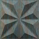 Black Crystal 3D Wall Panel | 1.6 ft x 1.6 ft | Rustic Wood - 15 mm | Image 01