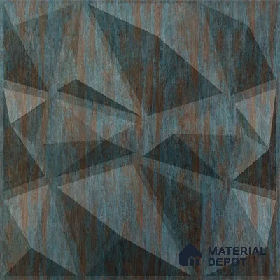 Black Stone PVC Matte Finish 3D Wall Panel | 20 in x 20 in | Rustic Wood - 15 mm | Suitable for Dining, Feature Wall & TV Unit | Width is Subjected to 5% Variation