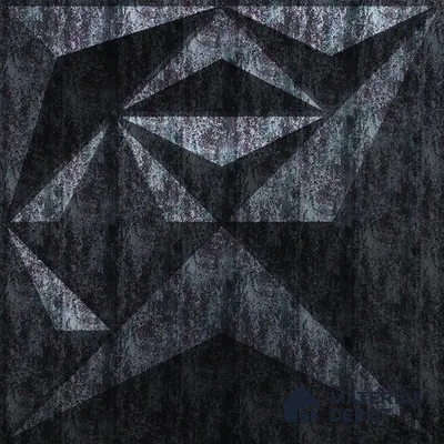 Black Diamond PVC Matte Finish 3D Wall Panel | 20 in x 20 in | Thunder Black - 15 mm | Suitable for Dining, Feature Wall & TV Unit | Width is Subjected to 5% Variation