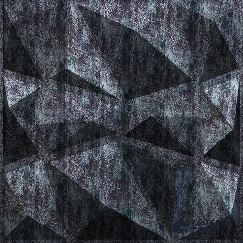 Black Stone PVC Matte Finish 3D Wall Panel | 20 in x 20 in | Thunder Black - 15 mm | Suitable for Dining, Feature Wall & TV Unit | Width is Subjected to 5% Variation