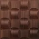 Brown Block 3D Wall Panel | 1.6 ft x 1.6 ft | Walnut Wood - 15 mm | Image 01