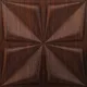 Brown Bloom 3D Wall Panel | 1.6 ft x 1.6 ft | Walnut Wood - 15 mm | Image 01
