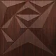 Brown Diamond 3D Wall Panel | 1.6 ft x 1.6 ft | Walnut Wood - 15 mm | Image 01
