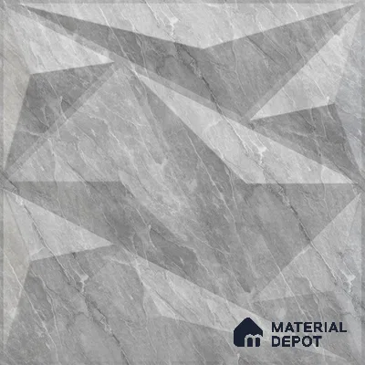 White Alps PVC Matte Finish 3D Wall Panel | 20 in x 20 in | White Marble - 15 mm | Suitable for Dining, Feature Wall & TV Unit | Width is Subjected to 5% Variation