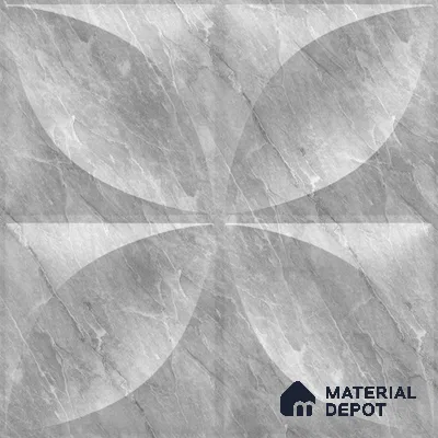 White Butterfly PVC Matte Finish 3D Wall Panel | 20 in x 20 in | White Marble - 15 mm | Suitable for Dining, Feature Wall & TV Unit | Width is Subjected to 5% Variation