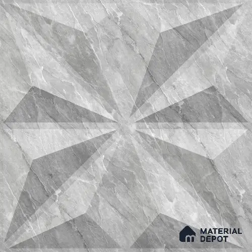 White Crystal PVC Matte Finish 3D Wall Panel | 20 in x 20 in | White Marble - 15 mm | Suitable for Dining, Feature Wall & TV Unit | Width is Subjected to 5% Variation