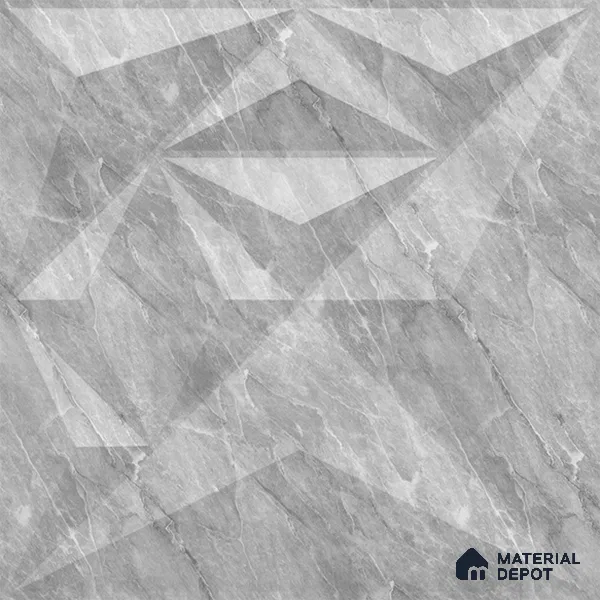 White Diamond PVC Matte Finish 3D Wall Panel | 20 in x 20 in | White Marble - 15 mm | Suitable for Dining, Feature Wall & TV Unit | Width is Subjected to 5% Variation