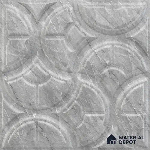 White Luna PVC Matte Finish 3D Wall Panel | 20 in x 20 in | White Marble - 15 mm | Suitable for Dining, Feature Wall & TV Unit | Width is Subjected to 5% Variation