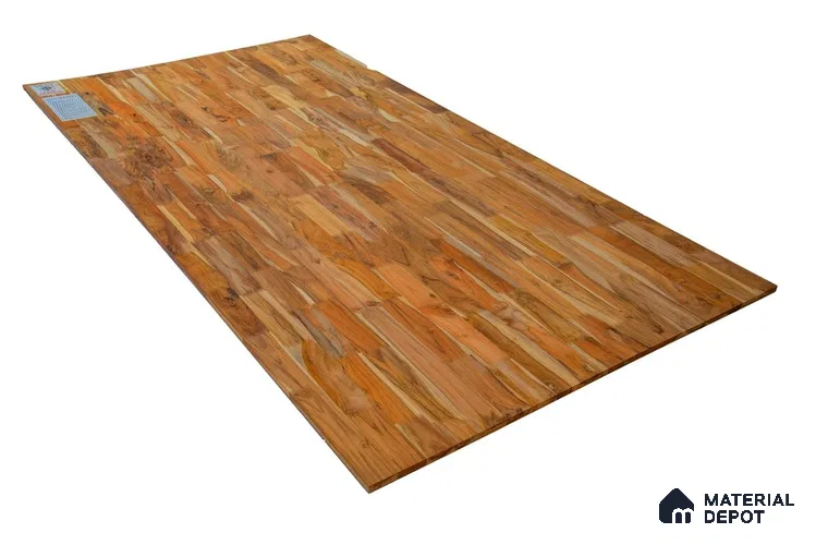 CB 00011 D Teak 8 ft x 4 ft Finger Joint Board - 18 mm
