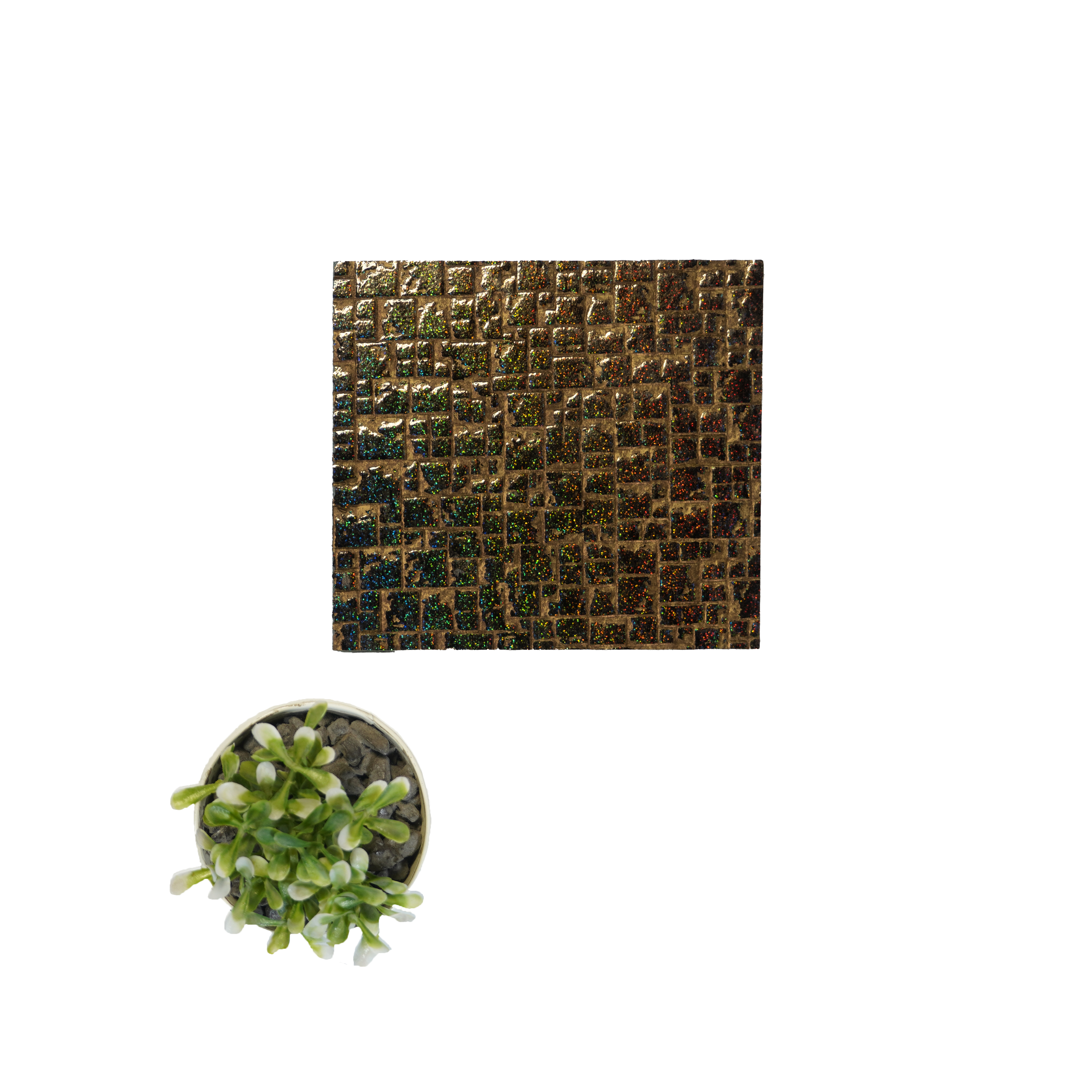 Gold Stone Look Charcoal Decorative Wall Panel 1104 8 ft x 2 ft - 4 mm | Suitable for Feature Wall, TV Unit & Living Room | Width is Subjected to 5% Variation