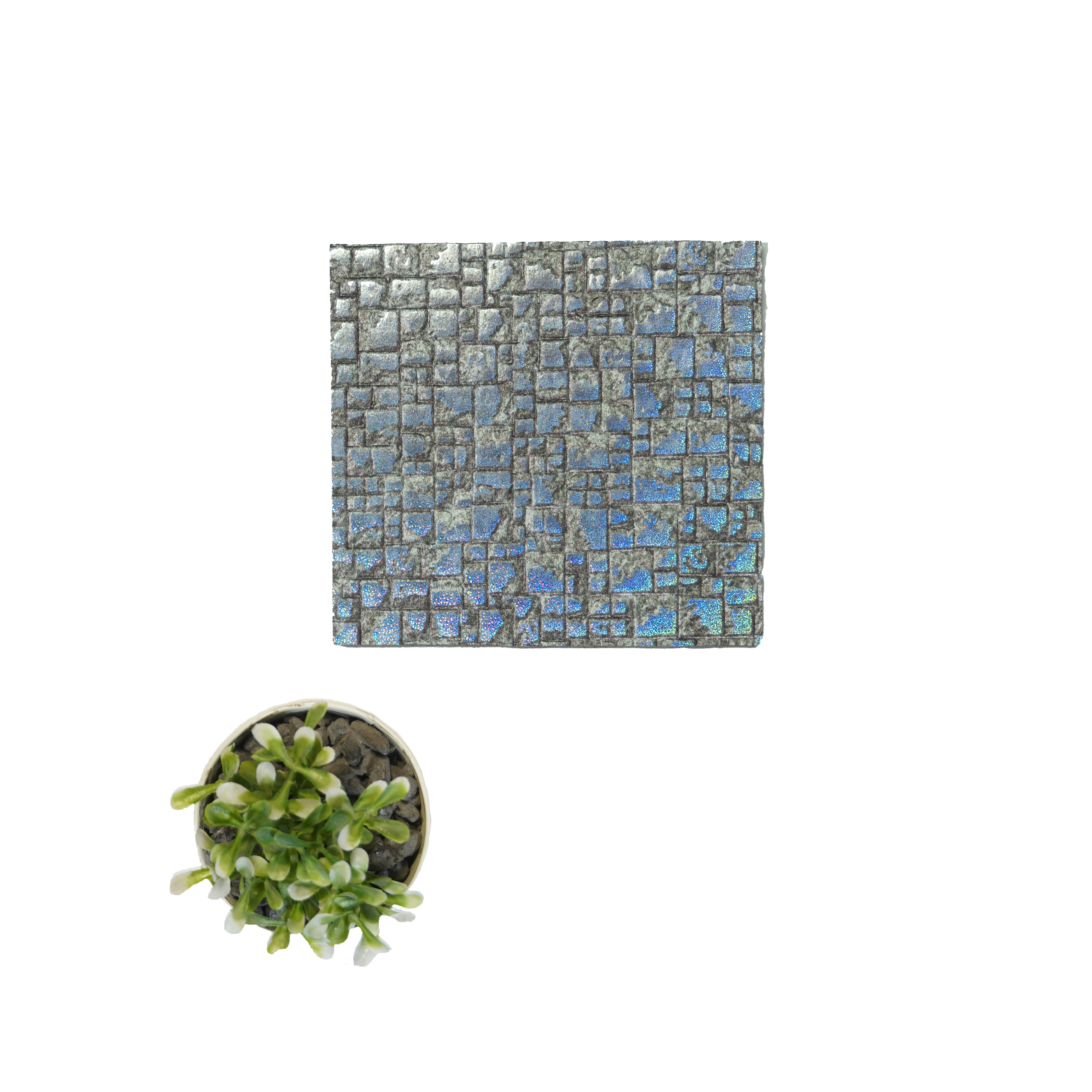 Grey Stone Look Charcoal Decorative Wall Panel PN 04509 8 ft x 2 ft - 4 mm | Suitable for Feature Wall, TV Unit & Living Room | Width is Subjected to 5% Variation