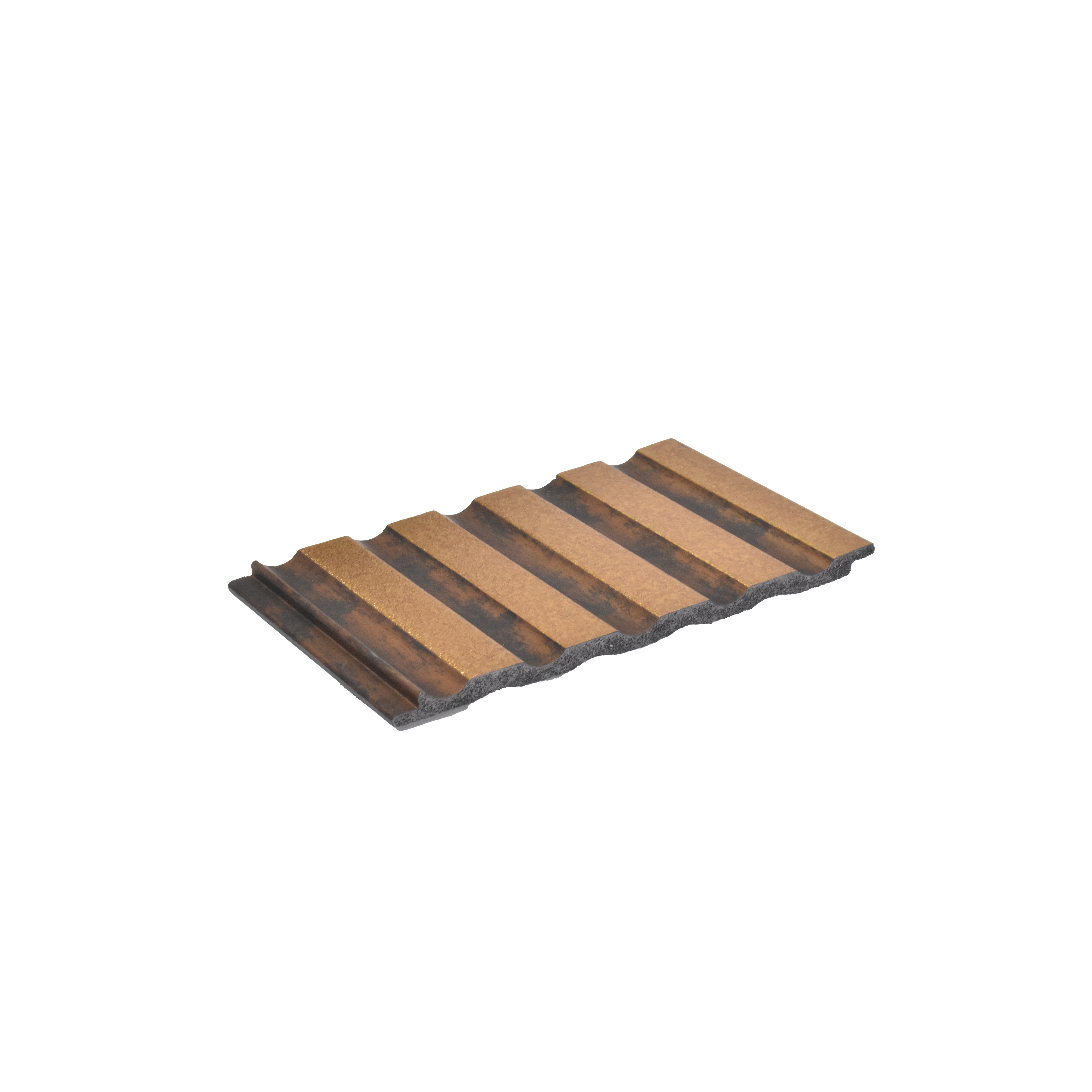 Brown Metallic Louver PN 06190 8 ft x 4.9 inch Charcoal Panel - 12 mm | Suitable for Feature Wall, TV Unit & Living Room | Width is Subjected to 5% Variation