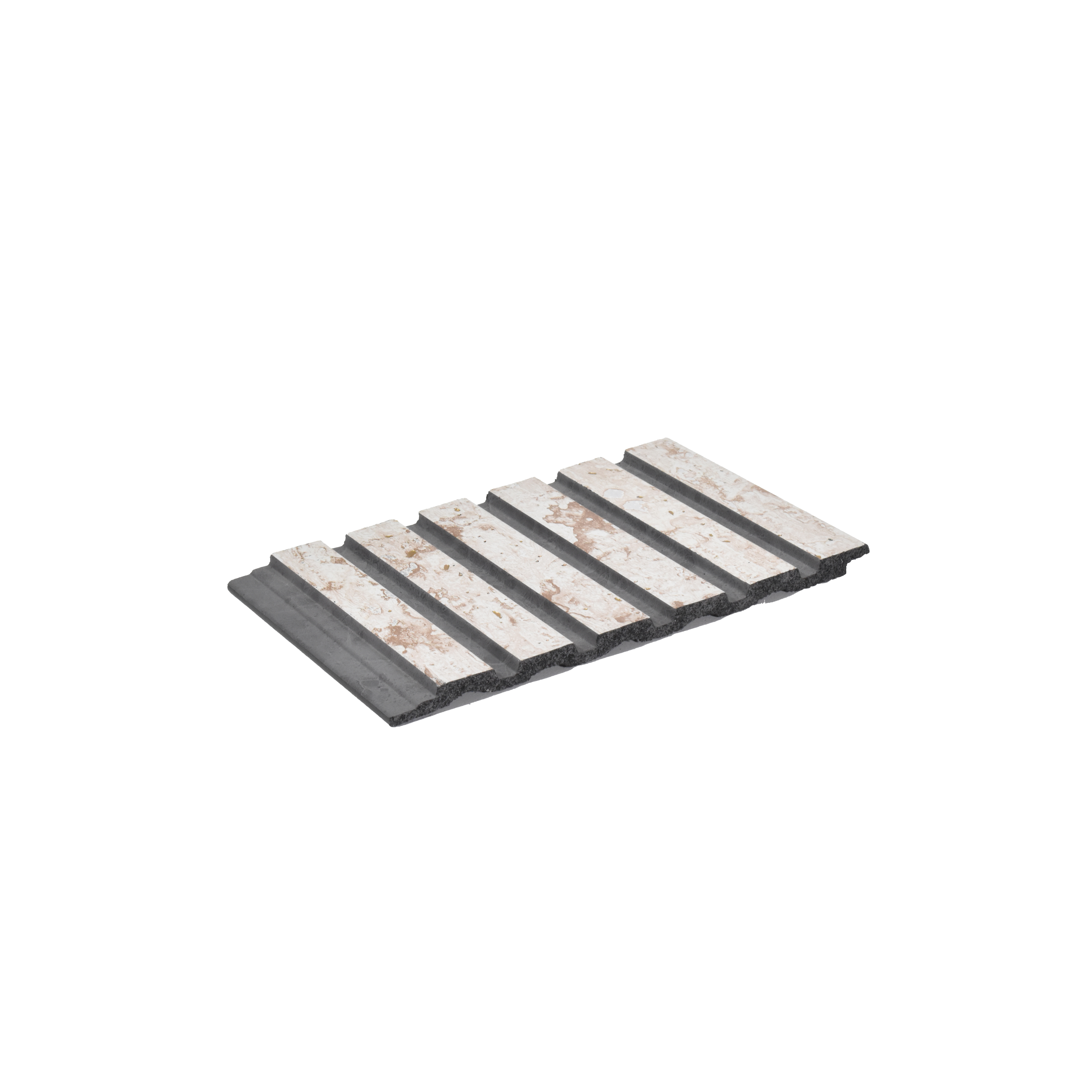 Grey Stone Louver PN 06191 8 ft x 4.9 inch Charcoal Panel - 12 mm | Suitable for Feature Wall, TV Unit & Living Room | Width is Subjected to 5% Variation