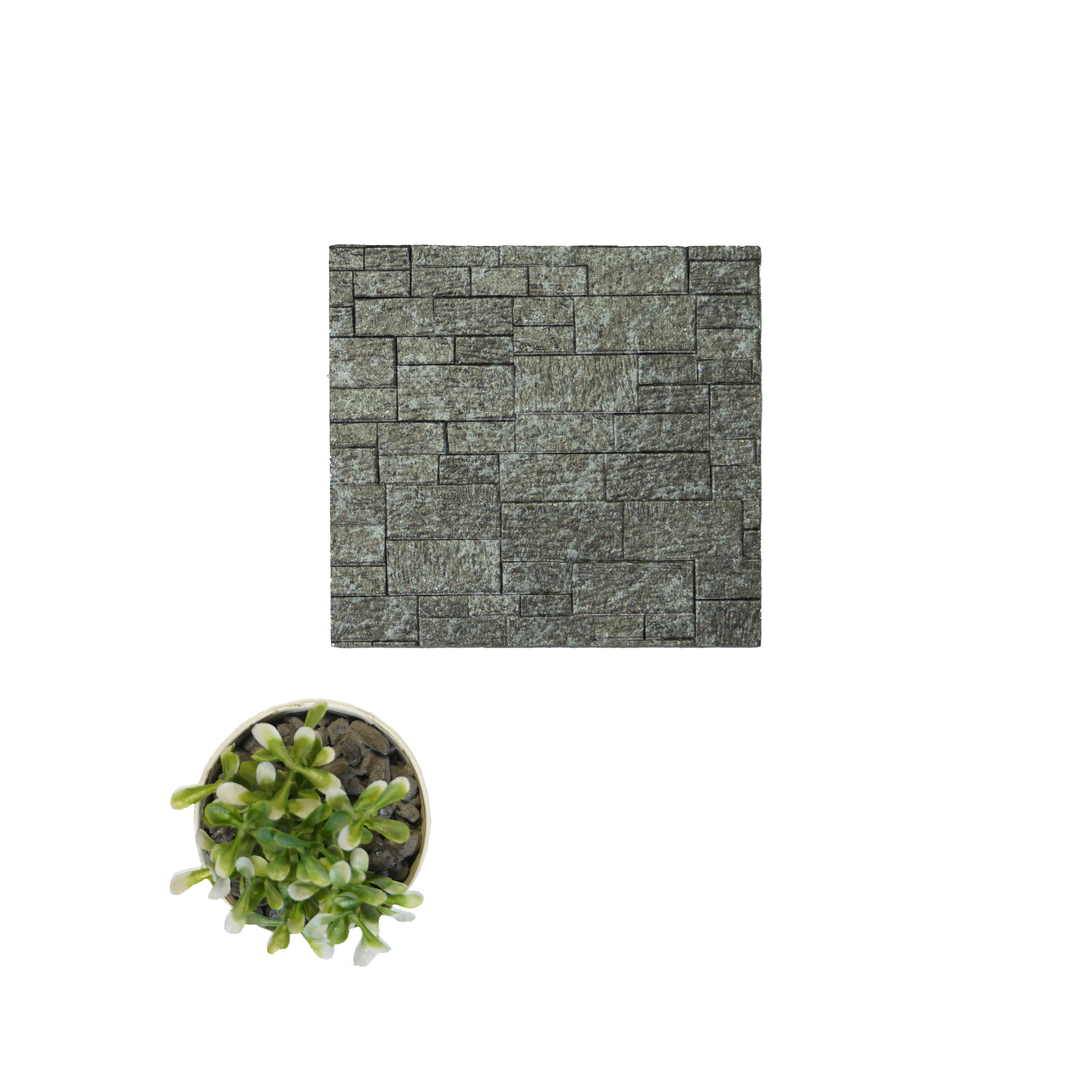 Trend 1123 Charcoal Decorative Wall Panel | 8 ft x 2 ft - 4 mm | Width is Subjected to 5% Variation