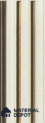 White Patterned Louver 1126 244 (Trend 1126) 8 ft x 4.9 inch Charcoal Panel - 12 mm | Suitable for Feature Wall, TV Unit & Living Room | Width is Subjected to 5% Variation
