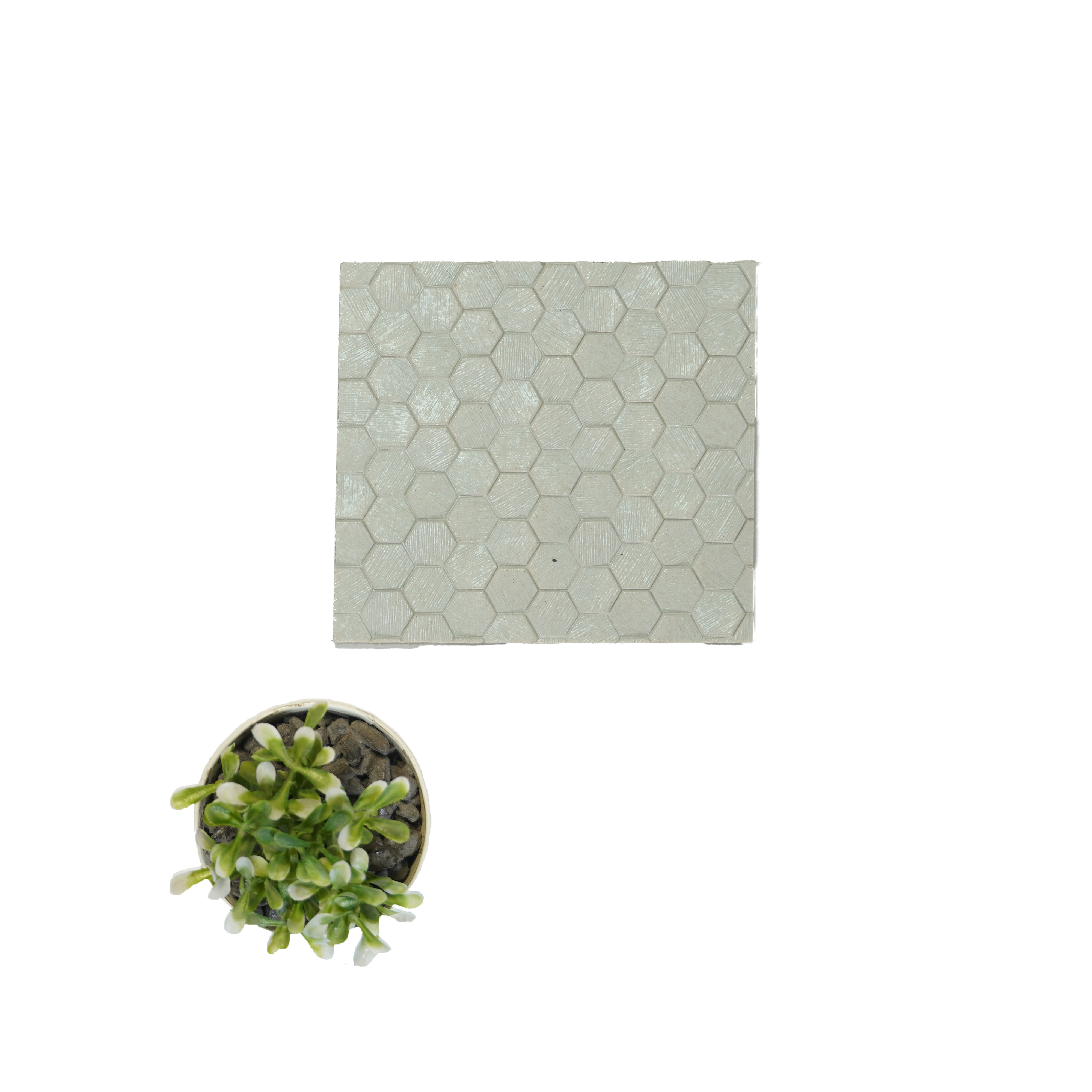 Cream Patterned Look Charcoal Decorative Wall Panel PN 04534 8 ft x 2 ft - 4 mm | Suitable for Feature Wall, TV Unit & Living Room | Width is Subjected to 5% Variation