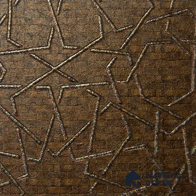 Gold Patterned Look Charcoal Decorative Wall Panel PN 04531 8 ft x 2 ft - 4 mm | Suitable for Feature Wall, TV Unit & Living Room | Width is Subjected to 5% Variation