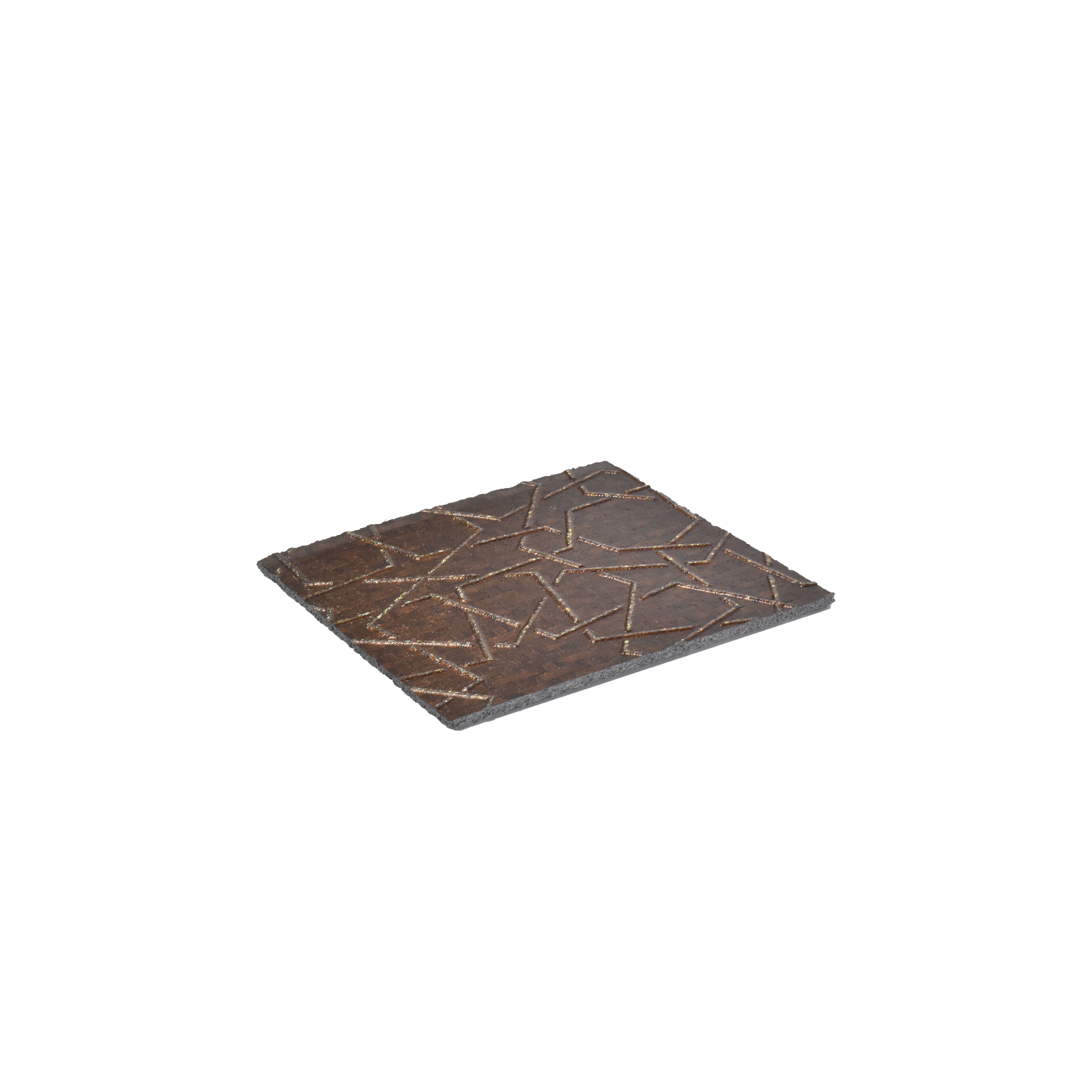 Gold Patterned Look Charcoal Decorative Wall Panel PN 04531 8 ft x 2 ft - 4 mm | Suitable for Feature Wall, TV Unit & Living Room | Width is Subjected to 5% Variation