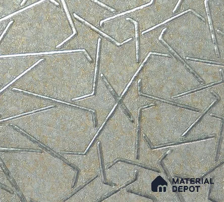 Cream Patterned Look Charcoal Decorative Wall Panel PN 04532 8 ft x 2 ft - 4 mm | Suitable for Feature Wall, TV Unit & Living Room | Width is Subjected to 5% Variation