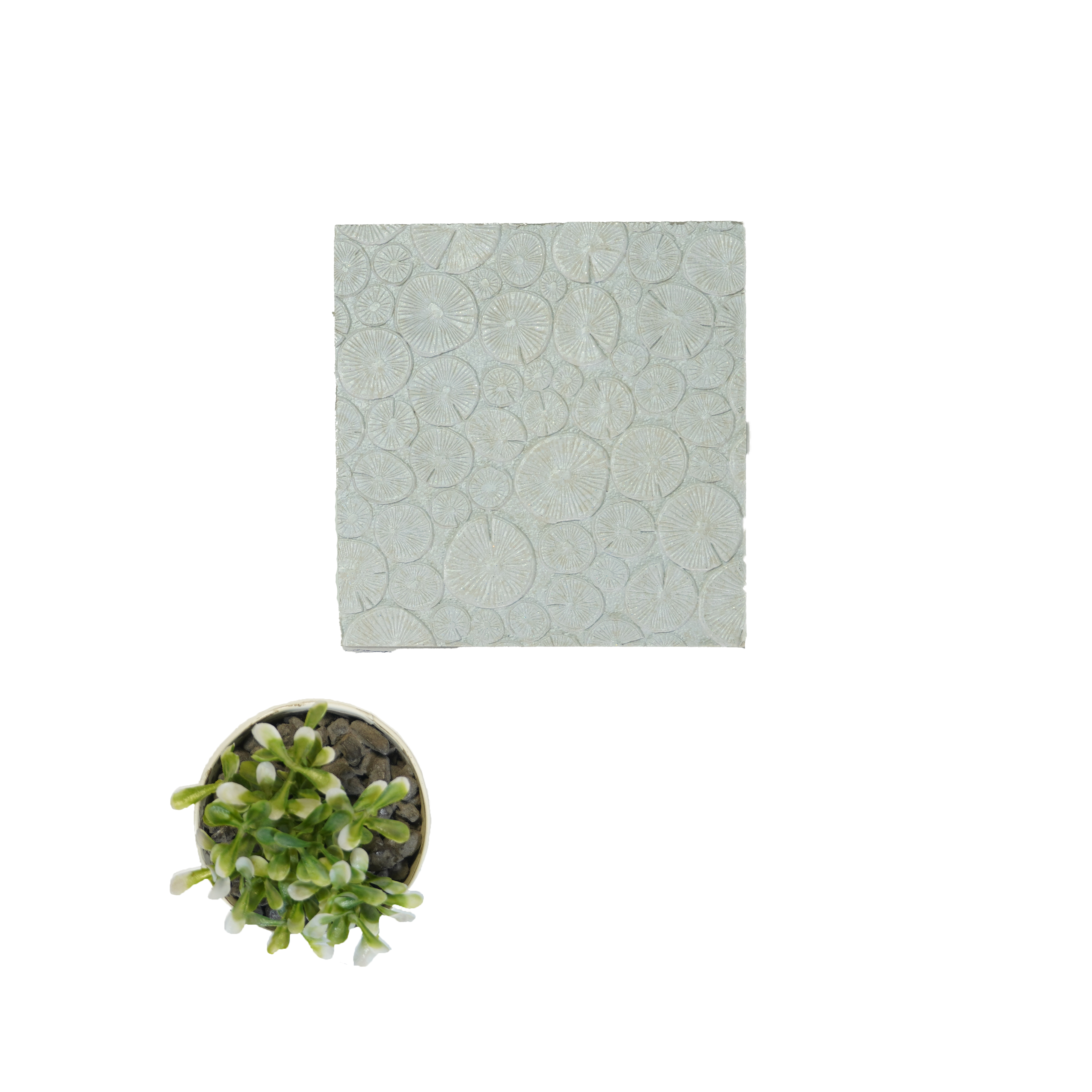 Cream Patterned Look Charcoal Decorative Wall Panel PN 04520 8 ft x 2 ft - 4 mm | Suitable for Feature Wall, TV Unit & Living Room | Width is Subjected to 5% Variation