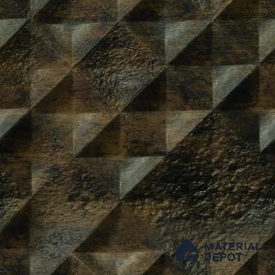 Brown Patterned Look Charcoal Decorative Wall Panel PN 04489 8 ft x 2 ft - 4 mm | Suitable for Feature Wall, TV Unit & Living Room | Width is Subjected to 5% Variation