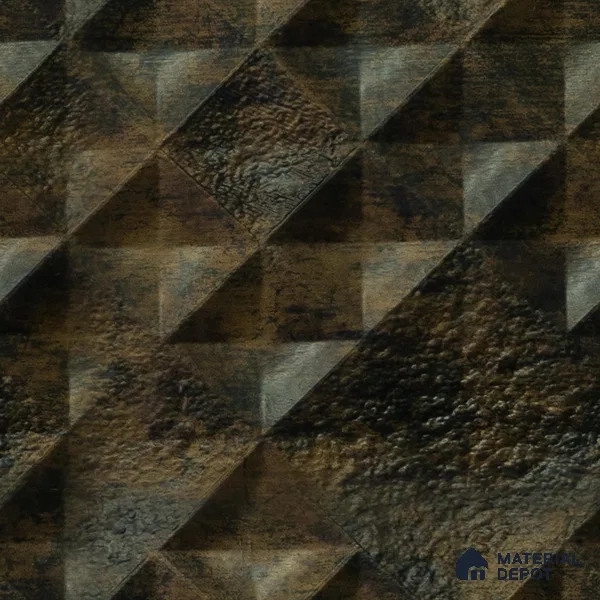 Brown Patterned Look Charcoal Decorative Wall Panel PN 04489 8 ft x 2 ft - 4 mm | Suitable for Feature Wall, TV Unit & Living Room | Width is Subjected to 5% Variation