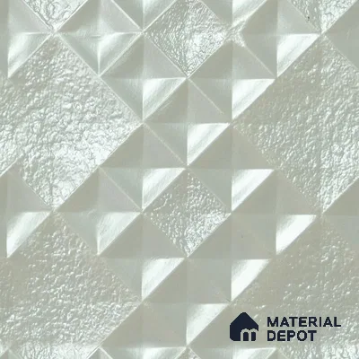 White Patterned Look Charcoal Decorative Wall Panel PN 04490 8 ft x 2 ft - 4 mm | Suitable for Feature Wall, TV Unit & Living Room | Width is Subjected to 5% Variation
