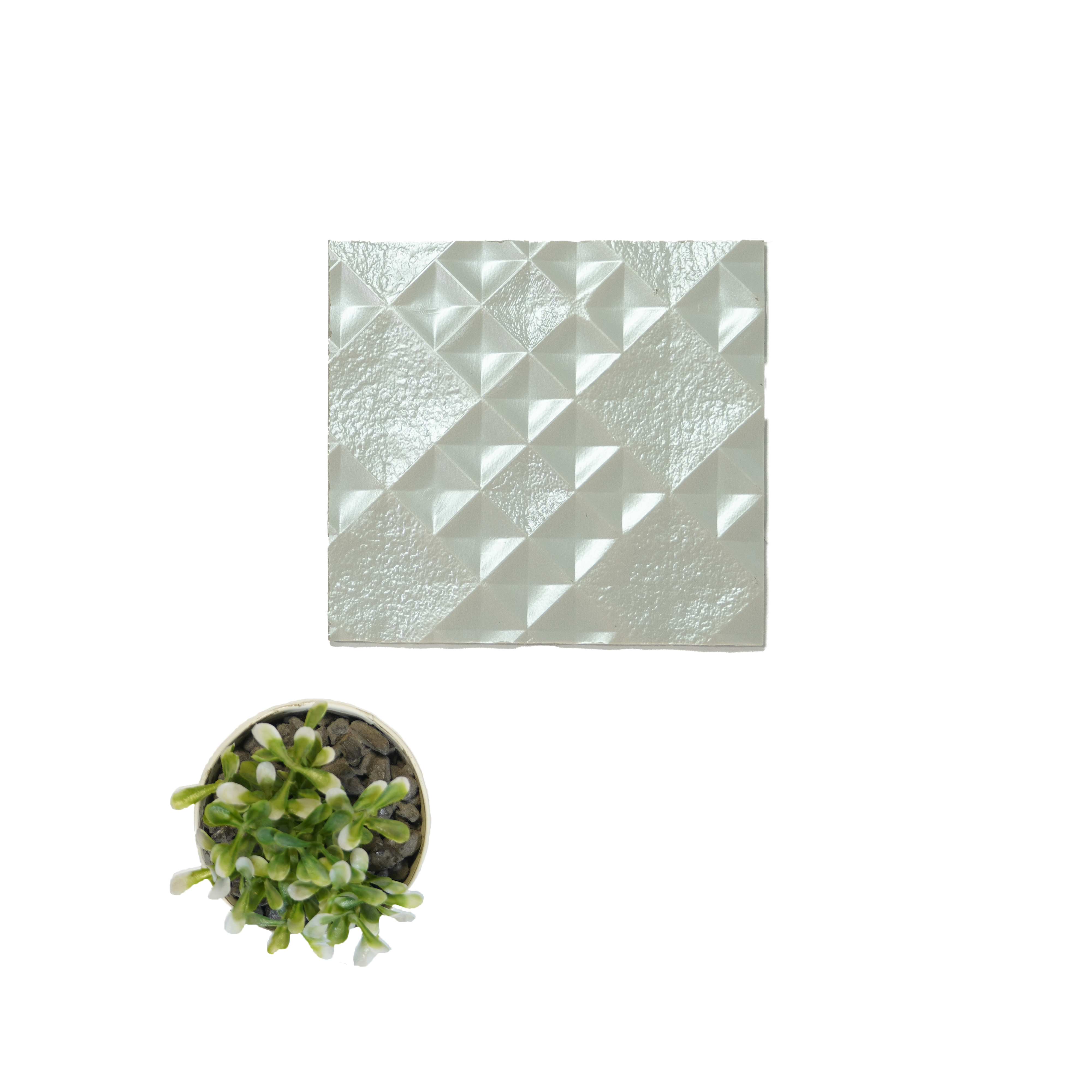 White Patterned Look Charcoal Decorative Wall Panel PN 04490 8 ft x 2 ft - 4 mm | Suitable for Feature Wall, TV Unit & Living Room | Width is Subjected to 5% Variation