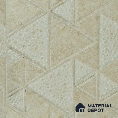 Cream Geometric Look Charcoal Decorative Wall Panel 8 ft x 2 ft 4 mm | Ideal For Feature Wall, Living Room, Bedroom, Kitchen, Office | PN 04516 | Width is Subjected to 5% Variation