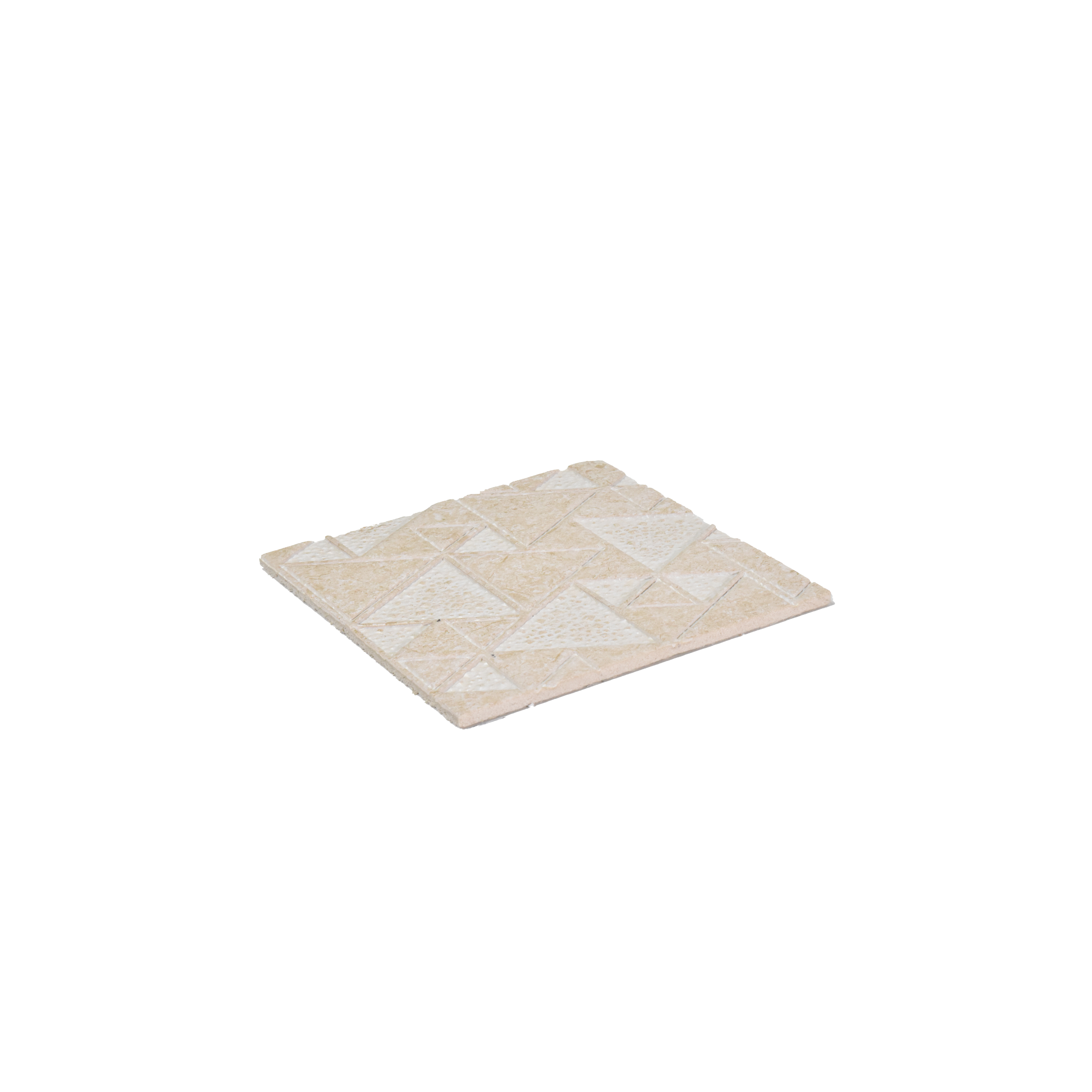 Cream Geometric Look Charcoal Decorative Wall Panel 8 ft x 2 ft 4 mm | Ideal For Feature Wall, Living Room, Bedroom, Kitchen, Office | PN 04516 | Width is Subjected to 5% Variation