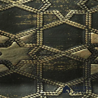 Black Patterned Look Charcoal Decorative Wall Panel PN 04525 8 ft x 2 ft - 4 mm | Suitable for Feature Wall, TV Unit & Living Room | Width is Subjected to 5% Variation